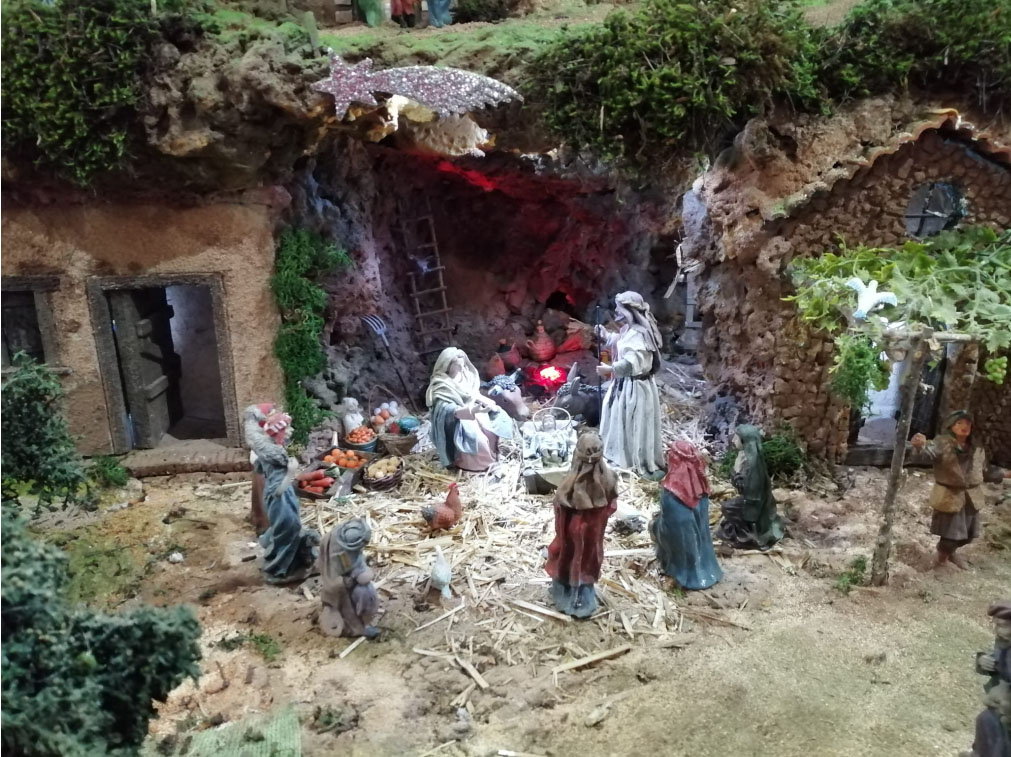 Betlem artesanal de la Hermandad del Rocío